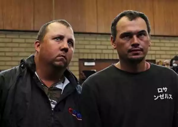 Photos: Two White South Africans Who Forced a Black Man Into a Coffin Arraigned in Court